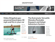 Tablet Screenshot of grumpyfoot.com